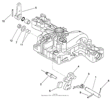 CONTROL SHAFT ASSEMBLY TRANSMISSION ASSEMBLY NO. 104-2889