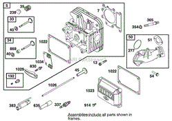 CYLINDER HEAD ASSEMBLY BRIGGS AND STRATTON 311777-0151-E1