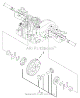 DIFFERENTIAL GEAR ASSEMBLY TRANSMISSION ASSEMBLY NO. 104-2889