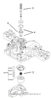 PUMP SHAFT ASSEMBLY TRANSMISSION ASSEMBLY NO. 104-2889