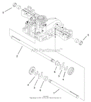 AXLE SHAFT ASSEMBLY TRANSMISSION ASSEMBLY NO. 104-2889