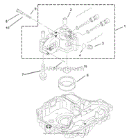 CENTER CASE ASSEMBLY TRANSMISSION ASSEMBLY NO. 104-2889