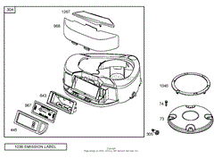 BLOWER HOUSING ASSEMBLY BRIGGS AND STRATTON 282H79-23502