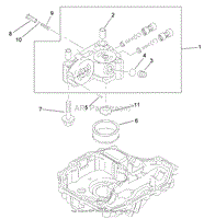 CENTER CASE ASSEMBLY TRANSMISSION ASSEMBLY NO. 104-2889