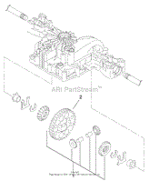 DIFFERENTIAL GEAR ASSEMBLY TRANSMISSION ASSEMBLY NO. 104-2889