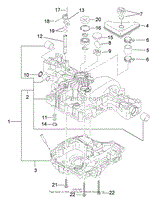 TRANSAXLE CASE ASSEMBLY TRANSMISSION ASSEMBLY NO. 104-2889