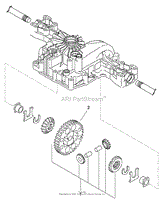 DIFFERENTIAL GEAR ASSEMBLY TRANSMISSION ASSEMBLY NO. 114-3155