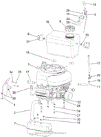 ENGINE AND MUFFLER ASSEMBLY