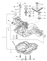 TRANSAXLE CASE ASSEMBLY TRANSMISSION ASSEMBLY NO. 114-3155