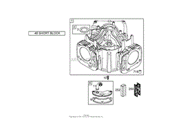 CYLINDER ASSEMBLY BRIGGS AND STRATTON 441577-0120-E1