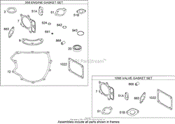 GASKET SET BRIGGS AND STRATTON 441677-0136-E1