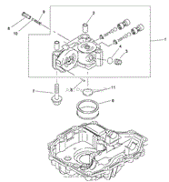 CENTER CASE ASSEMBLY TRANSMISSION ASSEMBLY NO. 114-3155