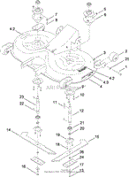 CUTTING PAN AND MOWER HOUSING ASSEMBLY