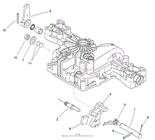 CONTROL SHAFT ASSEMBLY TRANSMISSION ASSEMBLY NO. 114-3155