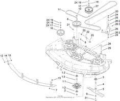 44IN DECK BELT DRIVE ASSEMBLY