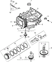 CRANKCASE ASSEMBLY KOHLER CV492S-27525