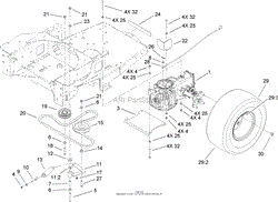 HYDRO AND BELT DRIVE ASSEMBLY