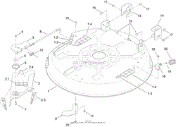 32 INCH DECK ASSEMBLY