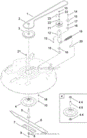 32 INCH DECK, BELT AND BLADE ASSEMBLY