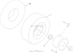 CASTER WHEEL ASSEMBLY NO. 110-6785