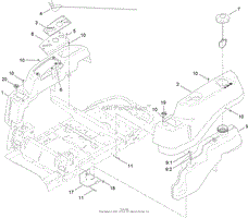 BODY STYLING AND FUEL TANK ASSEMBLY