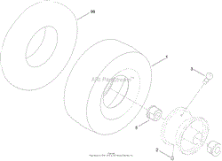 CASTER WHEEL ASSEMBLY NO. 120-5515