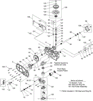 LEFT HAND HYDRO TRANSAXLE ASSEMBLY NO. 119-3330