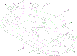 50 INCH DECK DECAL ASSEMBLY NO. 119-8841