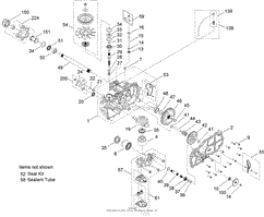 LH HYDRO TRANSAXLE ASSEMBLY NO. 119-3350