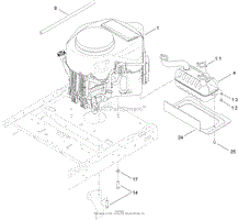 ENGINE AND MUFFLER ASSEMBLY