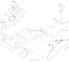 BODY STYLING AND FUEL TANK ASSEMBLY