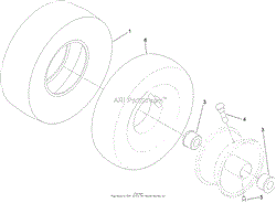 CASTER WHEEL ASSEMBLY NO. 130-0736