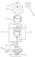 AIR INTAKE / FILTRATION ASSEMBLY KOHLER CV 490-27503