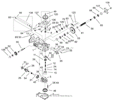 LEFT HAND HYDRO TRANSAXLE ASSEMBLY NO. 100-7361