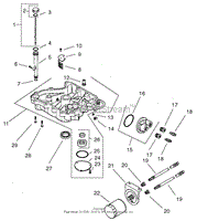 OIL PAN / LUBRICATION ASSEMBLY KOHLER CV 490-27503