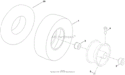 CASTER WHEEL ASSEMBLY NO. 130-0736