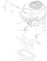 ENGINE AND MUFFLER ASSEMBLY