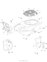 BLOWER HOUSING ASSEMBLY ENGINE ASSEMBLY NO. 127-9041