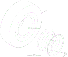 4 PLY WHEEL AND TIRE ASSEMBLY