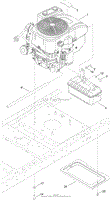 ENGINE AND MUFFLER ASSEMBLY