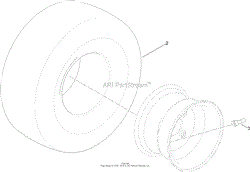 2 PLY WHEEL AND TIRE ASSEMBLY NO. 131-3673