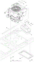 ENGINE AND MUFFLER ASSEMBLY