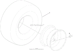 4 PLY WHEEL AND TIRE ASSEMBLY NO. 120-5523