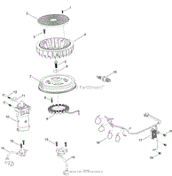 IGNITION AND ELECTRICAL ENGINE ASSEMBLY NO. 127-9041