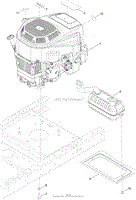 ENGINE AND MUFFLER ASSEMBLY