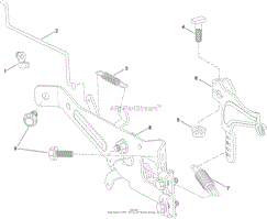 GOVERNOR CONTROL ASSEMBLY ENGINE ASSEMBLY NO. 127-9041