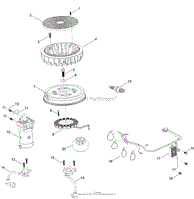 IGNITION AND ELECTRICAL ASSEMBLY ENGINE ASSEMBLY NO. 127-9041