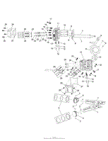 PISTON AND CYLINDER HEAD ASSEMBLY ENGINE ASSEMBLY NO. 127-9041