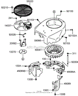 COOLING EQUIPMENT ASSEMBLY KAWASAKI FH580V-CS13-R