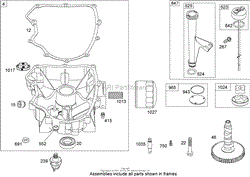 CRANKCASE ASSEMBLY BRIGGS AND STRATTON 44K777-0123-E1